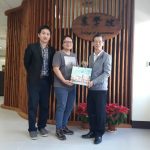 108年12月23日泰國老師拜訪農學院陳福旗院長討論兩校交換學生與共同研究之事宜。