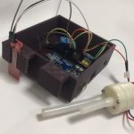 安裝水位感測器及抽水馬達的電路