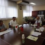 陳院長代替本校農學院拜會宮崎大學農學院香川浩彥農學部長(=院長)暨農學研究科長(=農學院研究所所長)，提出我校農學院想與宮崎大學農學院合作事宜
